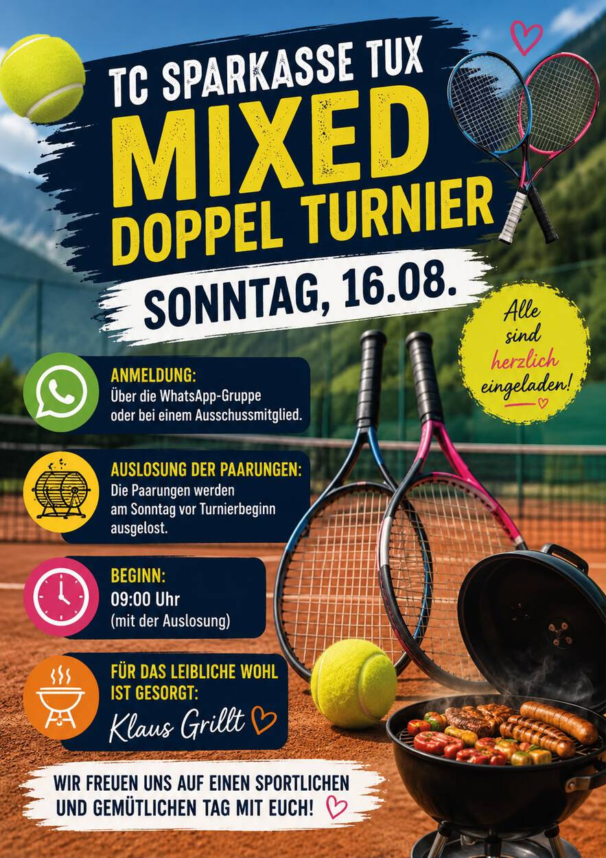 TC Sparkasse Tux – Mixed-Doppel-Turnier